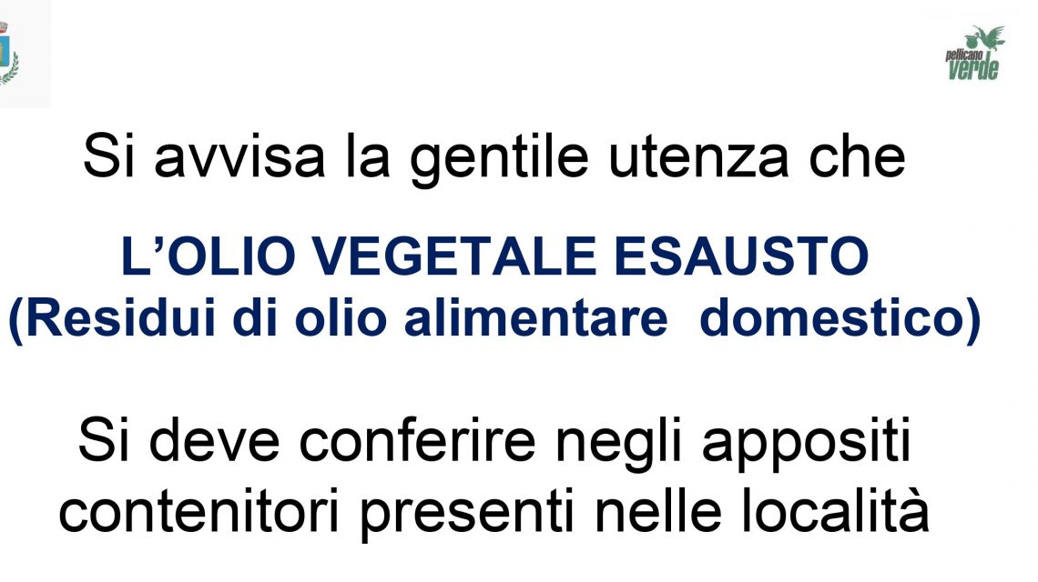 conferimento olio vegetale